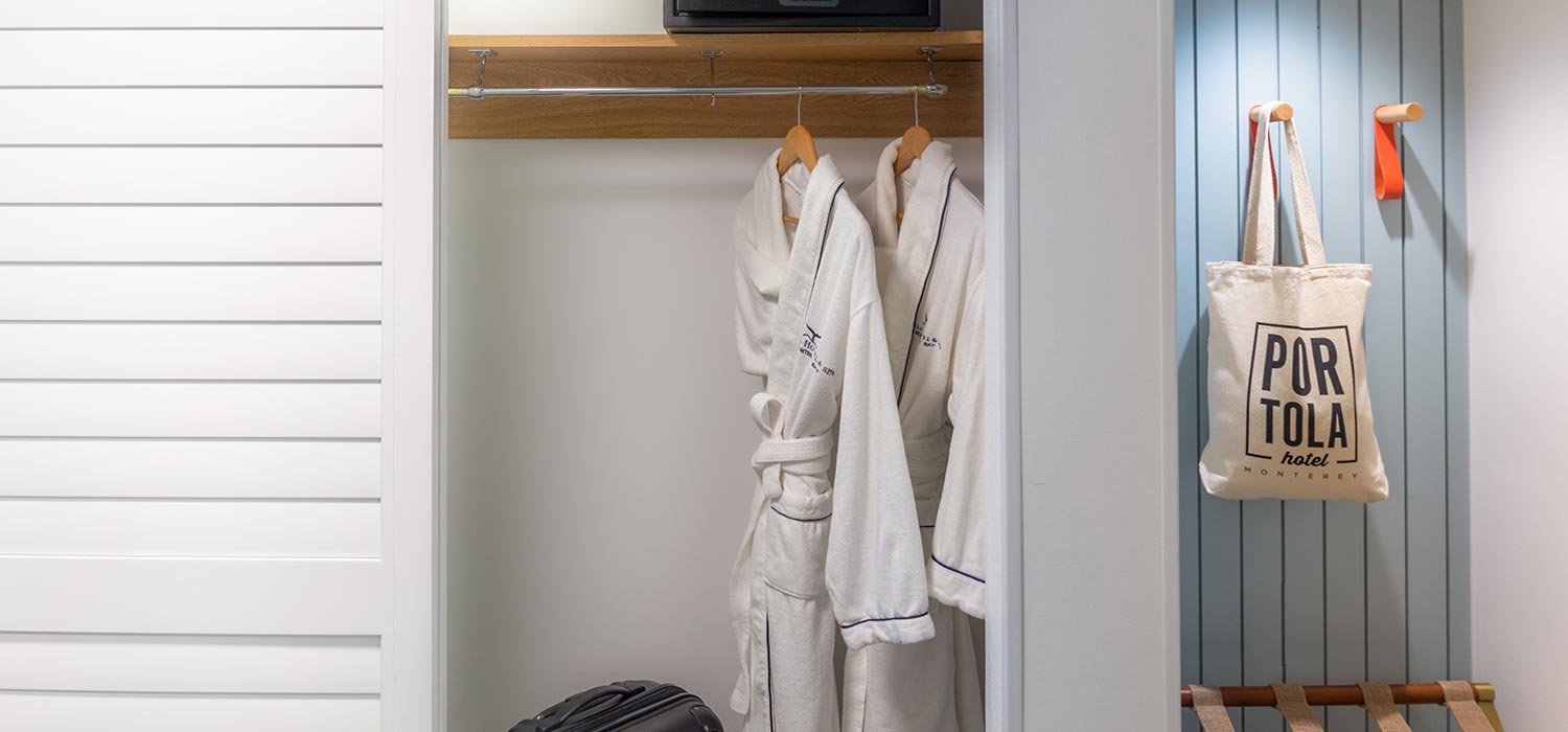 Entryway closet space.