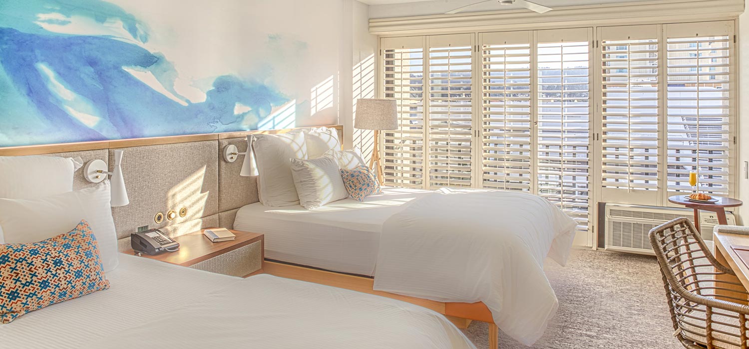 Portola Room Queen beds. 
