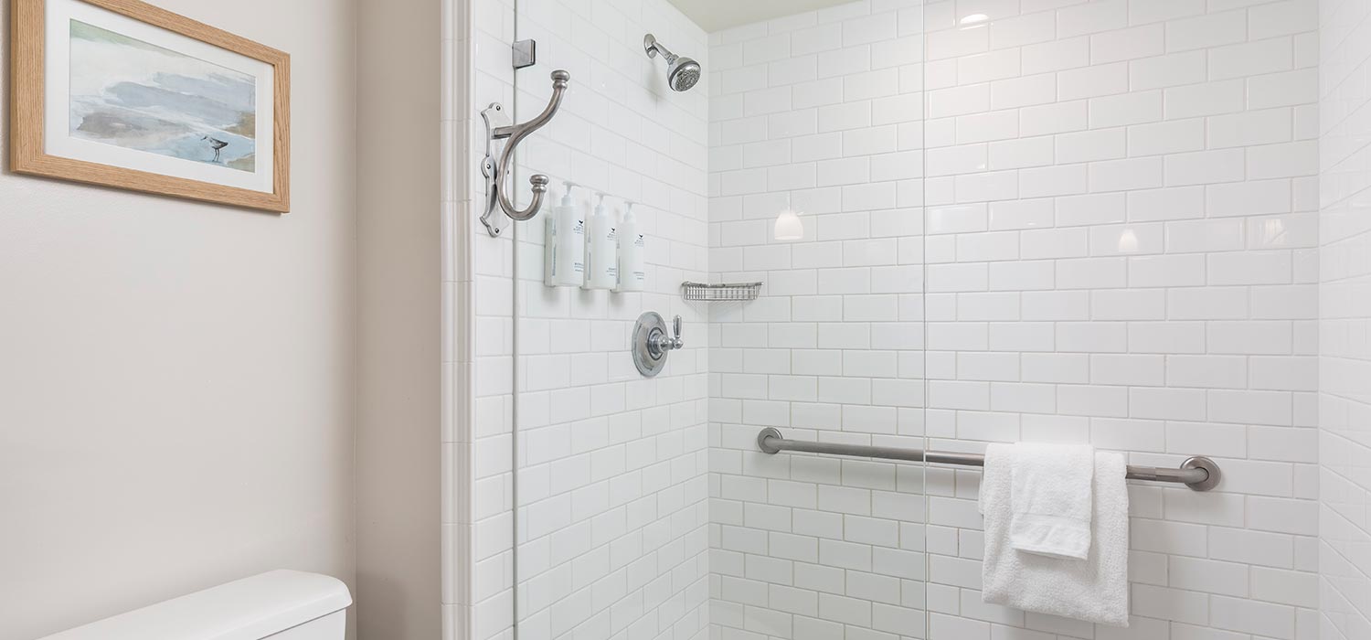 Bathroom shower.