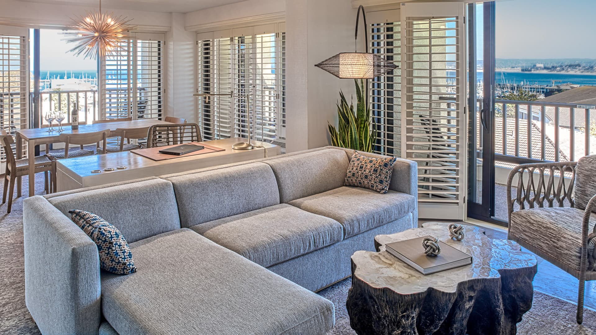 Luxury Hospitality Suite living room.