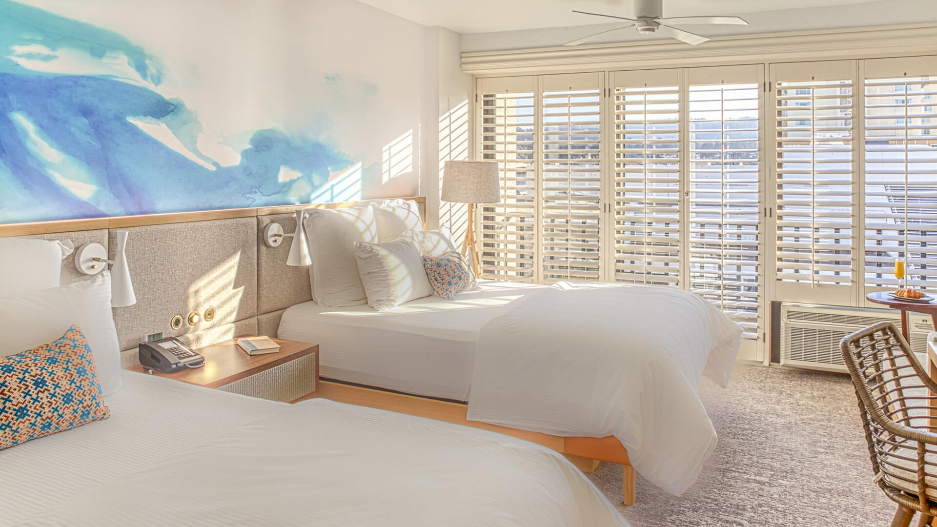 Portola Room Queen beds. 