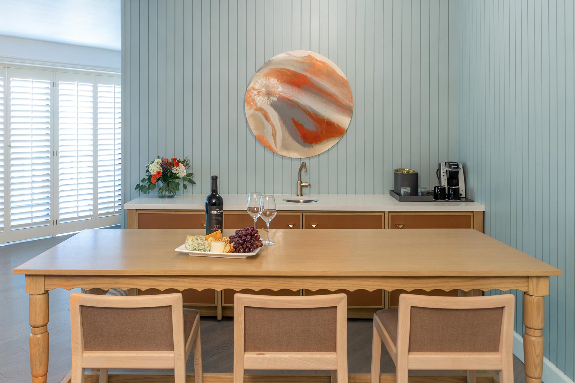 Hospitality suite bar area 