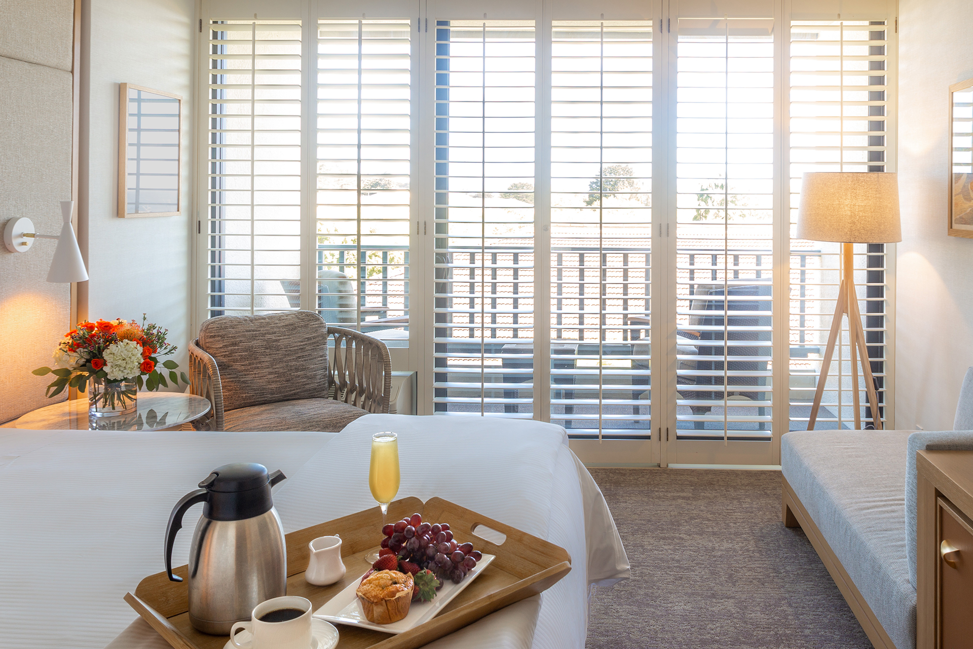 Presidential suite bedroom.