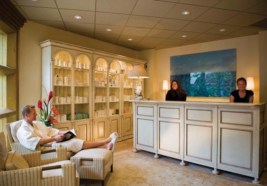 Spa on the Plaza front desk.