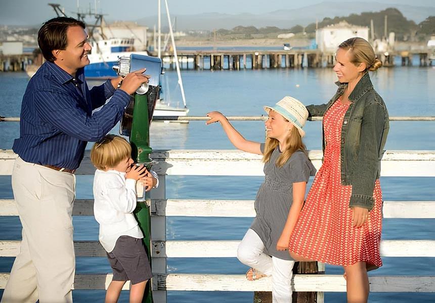 Family at the harbor.