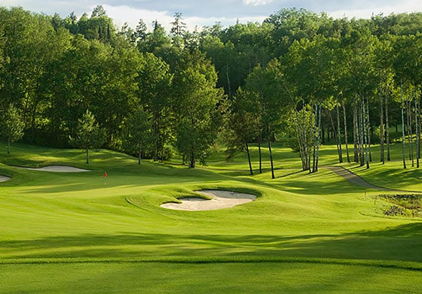 Golf course. 