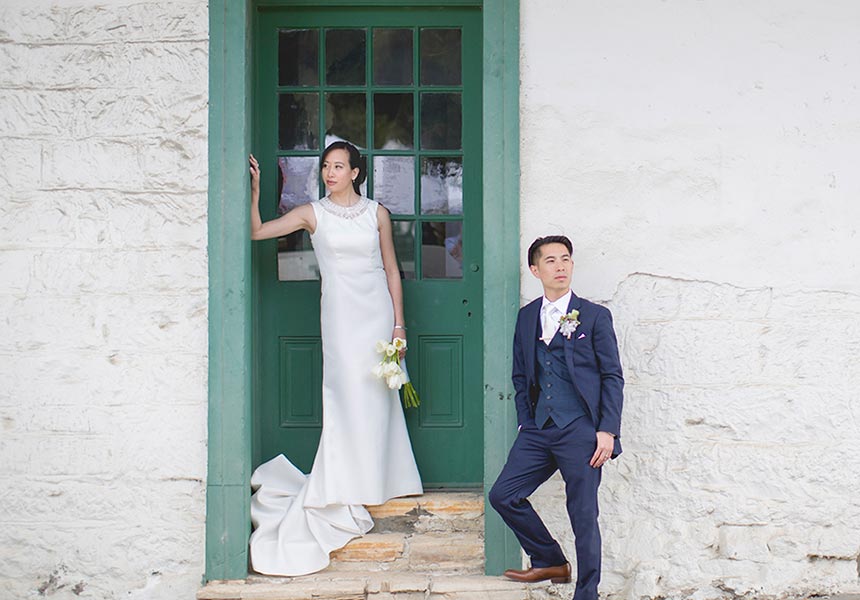 Couple getting married. 