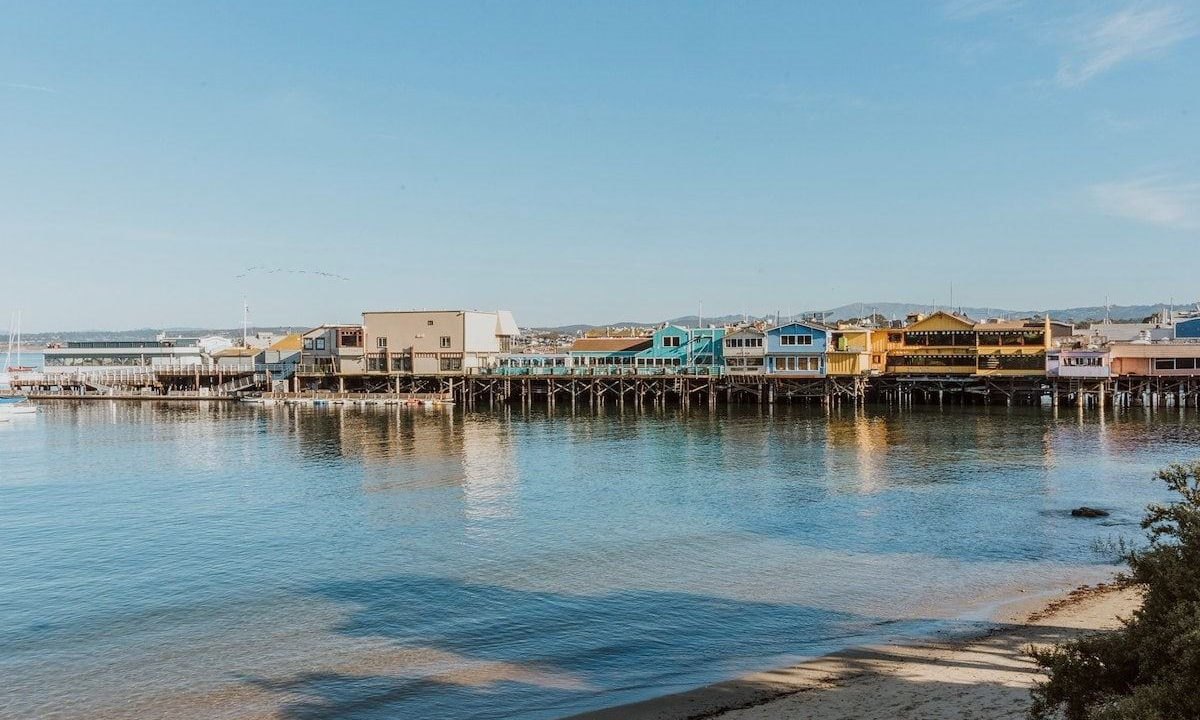 Fisherman's Wharf water view with clear skies and smooth water