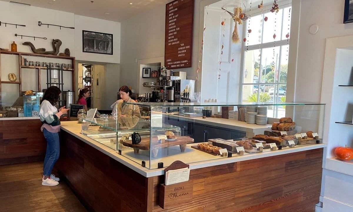interior of coffee shop