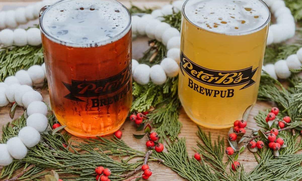 two pints of beer