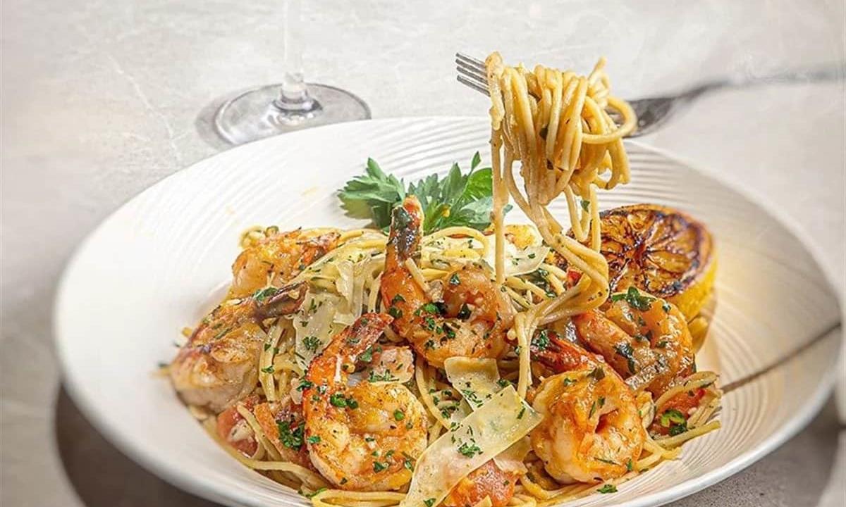 seafood dish up close