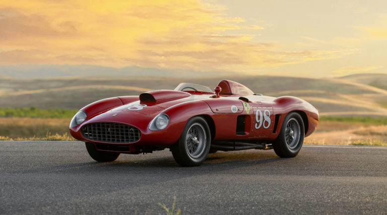 1955 Ferrari Spider sports car