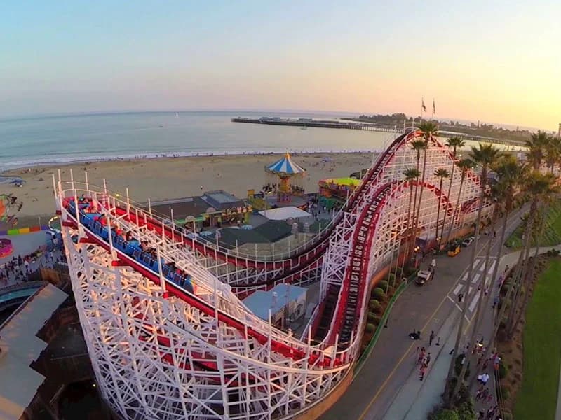 roller coaster on the beach