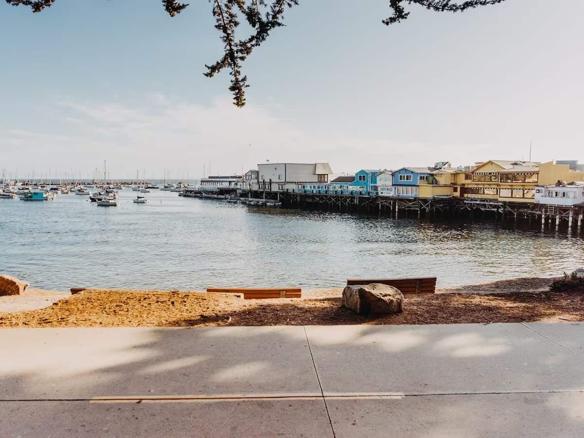 shops on the pier in Monterey