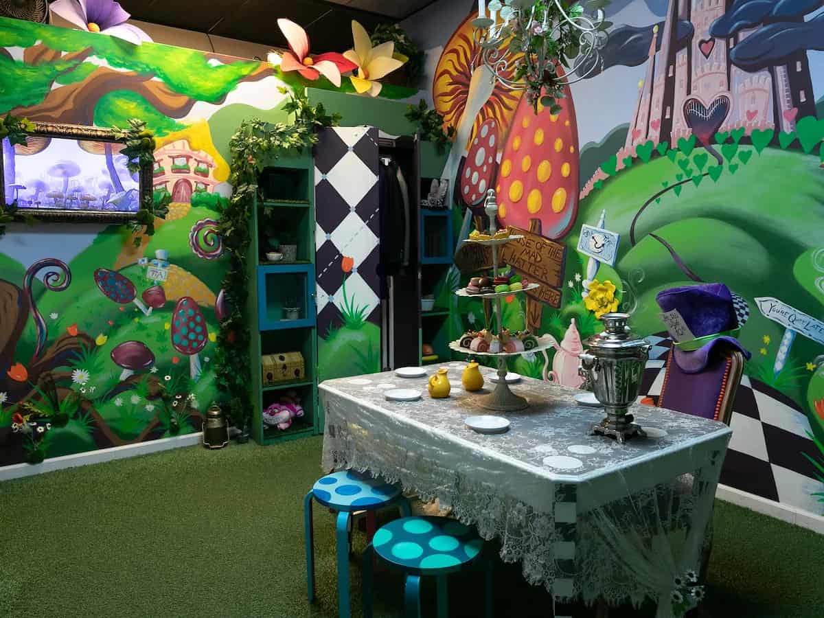 interior of an escape room