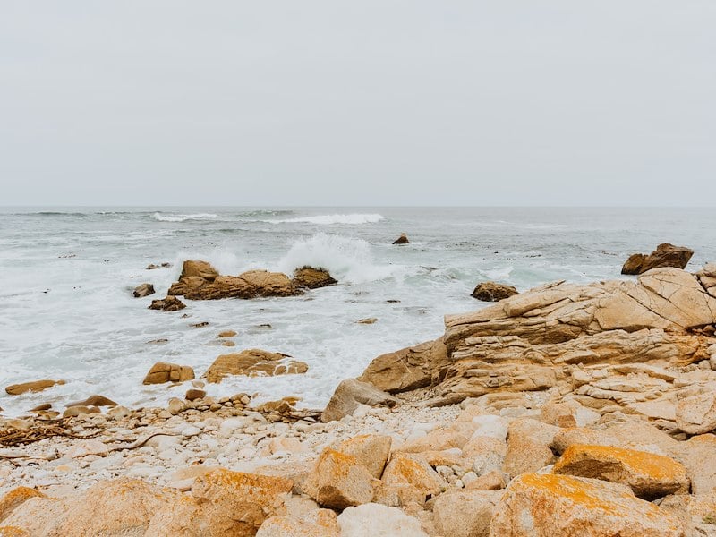 view of the ocean from Pebble beach