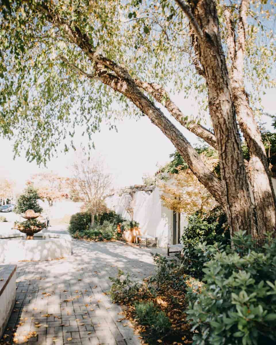view of garden entrance