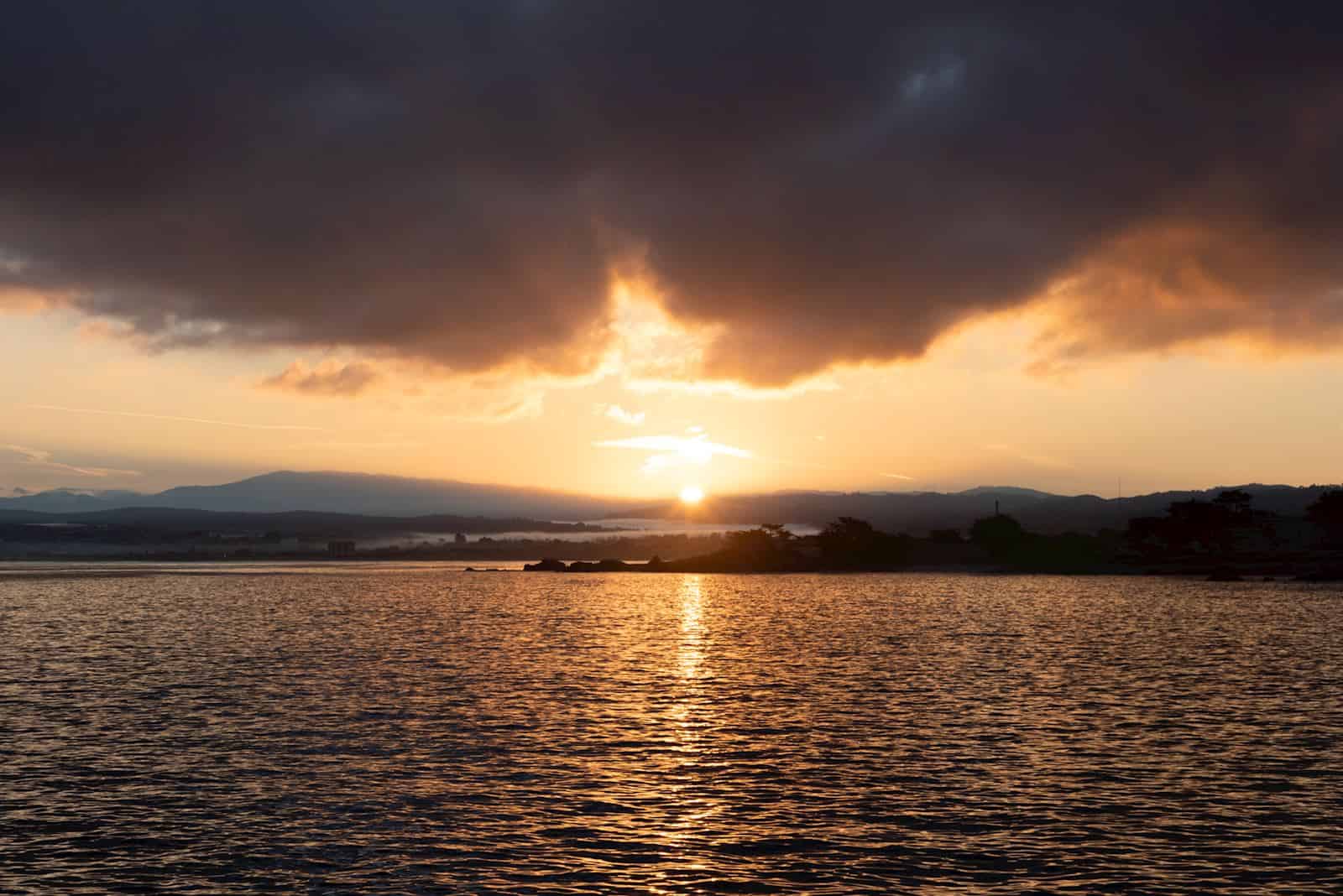 sunset over lovers pointe