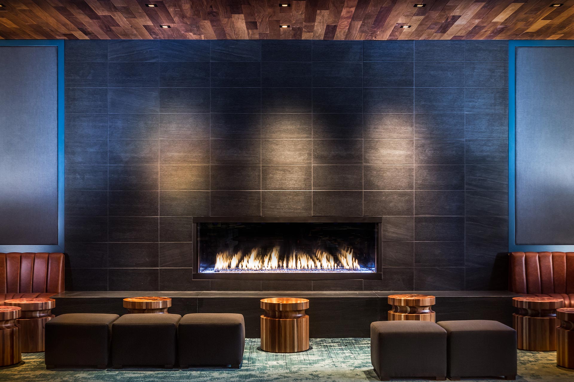 Jacks Monterey fireplace area.