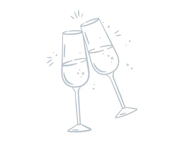 champagne glasses