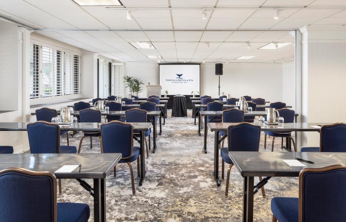 Cottonwood Room ready for presentation. 