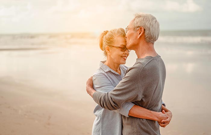 Couple on the beach.