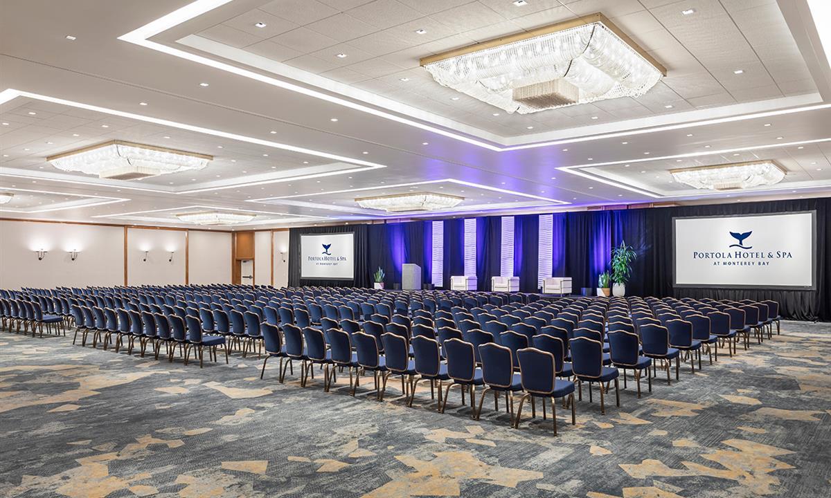 A ballroom for meetings