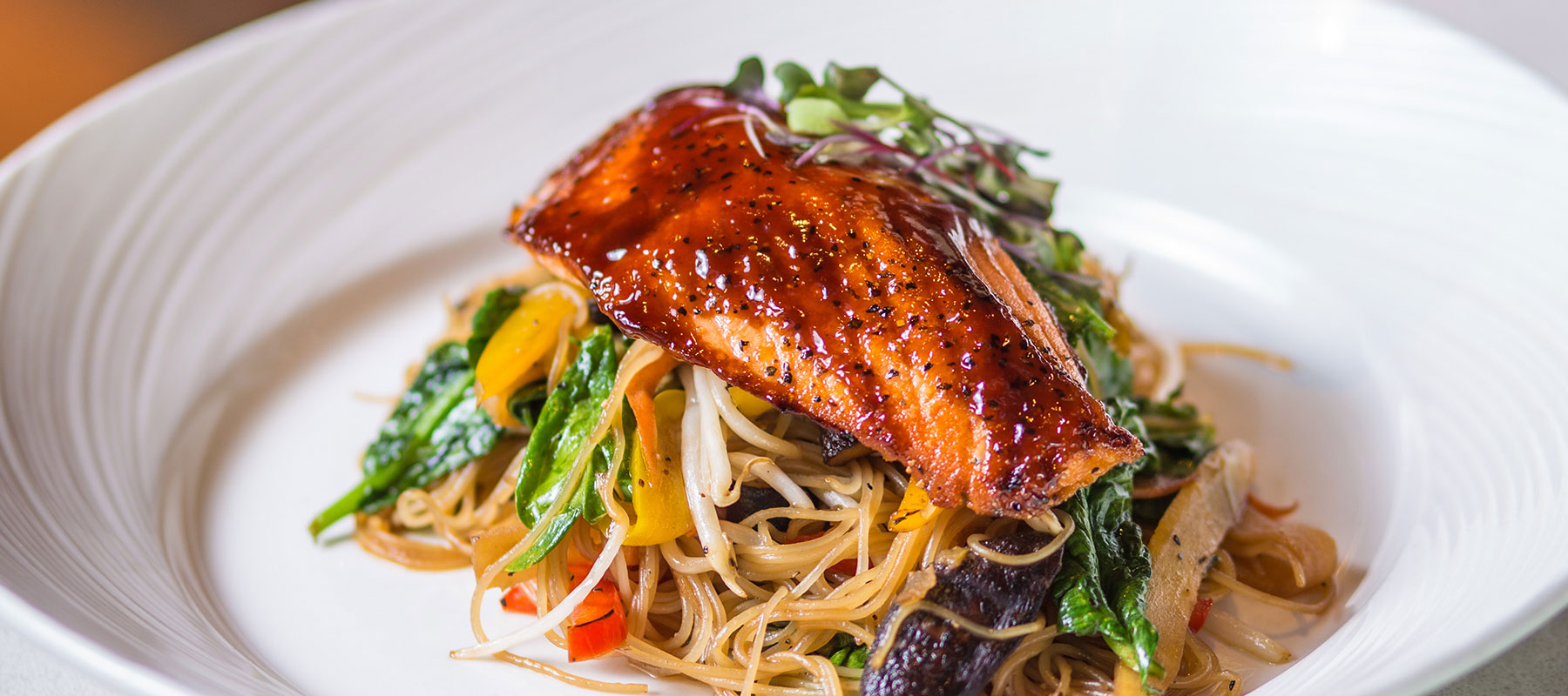 Dining at Portola Hotel, monterey California