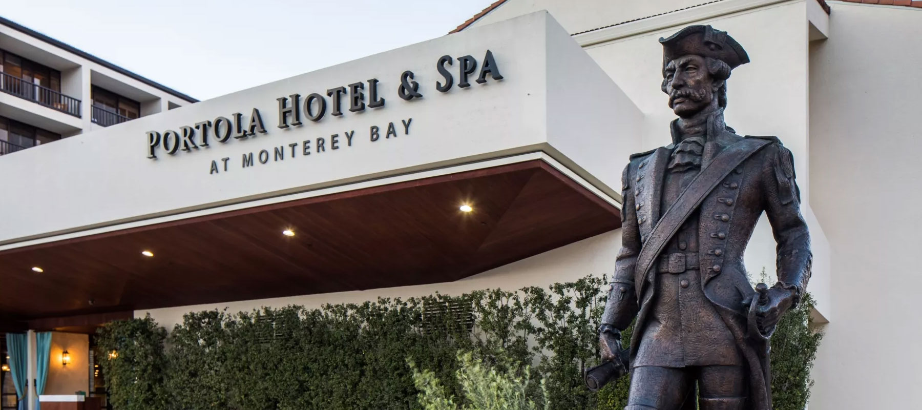 Monterey History at Portola Hotel, monterey california