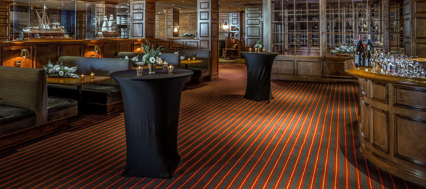The Club Room at Portola Hotel, monterey California