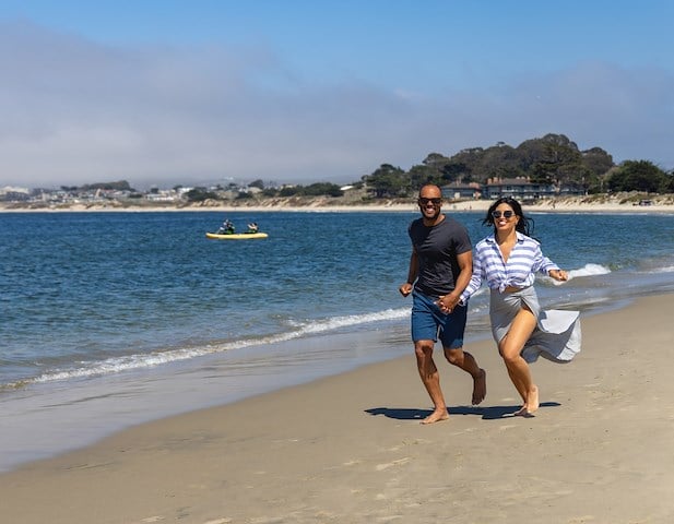 Couple Running on the Beach