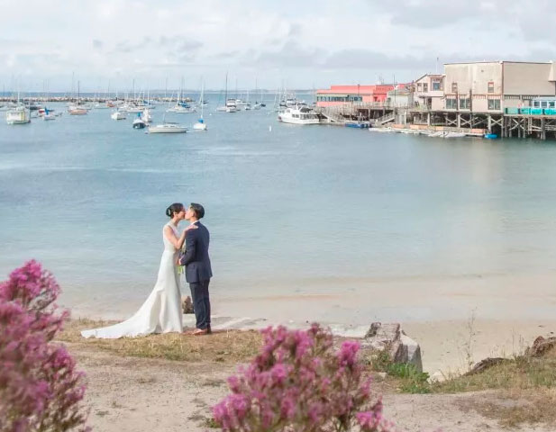 Elope In Monterey, Ca in Portola Hotel, monterey california